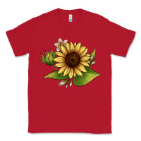 Red sunflower Classic Tee - JahusDesignShop