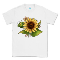 White sunflower Classic Tee - JahusDesignShop