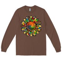 Chestnut autism awareness cowhide leopard sunflower Long Sleeve Tee - Artiststas