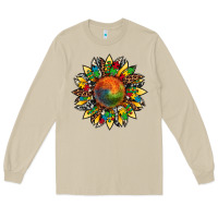 Mushroom autism awareness cowhide leopard sunflower Long Sleeve Tee - Artiststas
