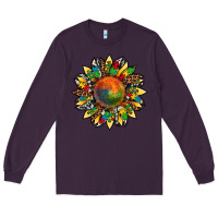 Plum autism awareness cowhide leopard sunflower Long Sleeve Tee - Artiststas