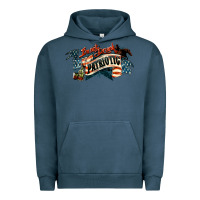 Pigment Midnight Navy I'm not drunk I'm patriotic Urban Hoodie - HowdyJamesFarm