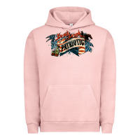 Pigment Salmon I'm not drunk I'm patriotic Urban Hoodie - HowdyJamesFarm