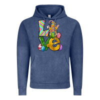 Vintage Denim Love gnome Easter Vintage Hoodie - Neo Western