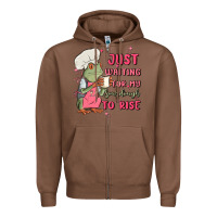 Chestnut waiting for my sourdough to rise Zipper Hoodie - MaliasSmallBusiness