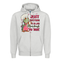 Dove Grey waiting for my sourdough to rise Zipper Hoodie - MaliasSmallBusiness
