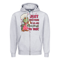 Heather Grey waiting for my sourdough to rise Zipper Hoodie - MaliasSmallBusiness