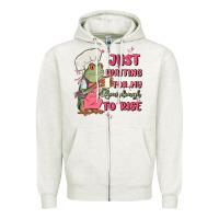 Oatmeal Heather waiting for my sourdough to rise Zipper Hoodie - MaliasSmallBusiness