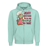 Seafoam waiting for my sourdough to rise Zipper Hoodie - MaliasSmallBusiness