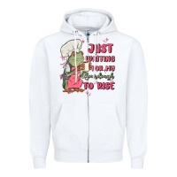 White waiting for my sourdough to rise Zipper Hoodie - MaliasSmallBusiness