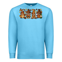 Ocean Blue thanksgiving gnomies bbs Premium Sweatshirt - BundleAndBundleShop