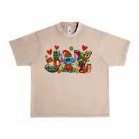 French Oak joy with christmas elf stitch Urban Heavy Tee - AdoDesignShop