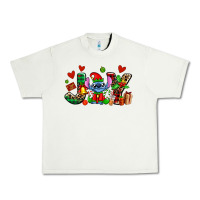 Pistachio joy with christmas elf stitch Urban Heavy Tee - AdoDesignShop