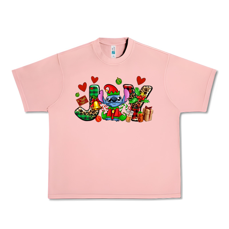Joy With Christmas Elf Stitch Urban Heavy Tee by AdoDesignShop | Teevron