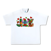 White joy with christmas elf stitch Urban Heavy Tee - AdoDesignShop