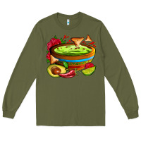 Army Green guacamole Long Sleeve Tee - AdoDesignShop