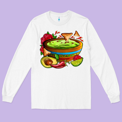 Guacamole Long Sleeve Tee Designed By Adodesignshop