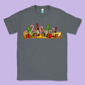 Beer Bottles For Christmas Classic Tee Designed By Adodesignshop