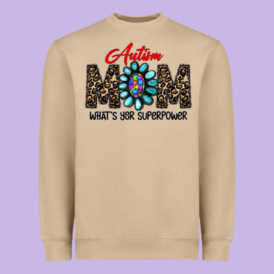 Autism Heavyweight Sweatshirt Designed By Cowhidedigitalart
