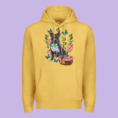 Easter Pitbull Premium Hoodie Designed By Ranaportraitstore