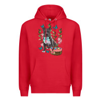 Red Easter Pitbull Premium Hoodie - RanaPortraitStore