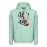 Seafoam Easter Pitbull Premium Hoodie - RanaPortraitStore