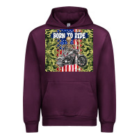 Mauve Wine born to ride Urban Hoodie - TumblerDesignByShophia