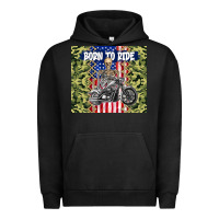 Pigment Black born to ride Urban Hoodie - TumblerDesignByShophia