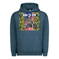 Pigment Midnight Navy born to ride Urban Hoodie - TumblerDesignByShophia