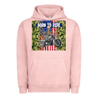 Pigment Salmon born to ride Urban Hoodie - TumblerDesignByShophia