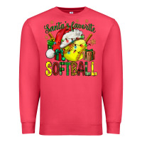 Cardinal santa's favorite softball bbs Premium Sweatshirt - BundleAndBundleShop