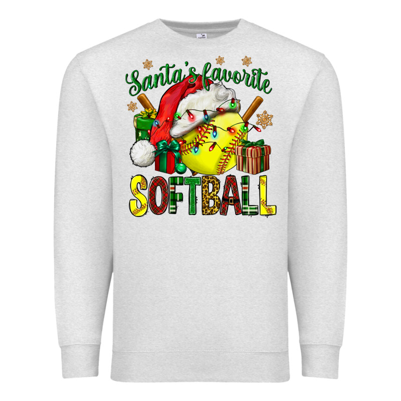 Santa's Favorite Softball Bbs Premium Sweatshirt by BundleAndBundleShop | Teevron