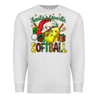 Oatmeal Heather santa's favorite softball bbs Premium Sweatshirt - BundleAndBundleShop