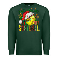Sports Green santa's favorite softball bbs Premium Sweatshirt - BundleAndBundleShop