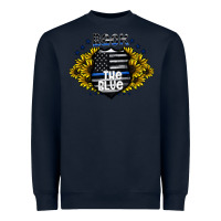 Navy back the blue Heavyweight Sweatshirt - CowhideDigitalArt