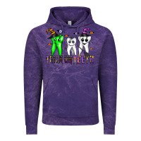 Cloud Purple trick or teeth Vintage Hoodie - CowhideDigitalArt