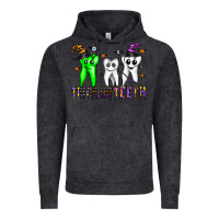 Vintage Black trick or teeth Vintage Hoodie - CowhideDigitalArt