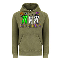 Vintage Olive trick or teeth Vintage Hoodie - CowhideDigitalArt