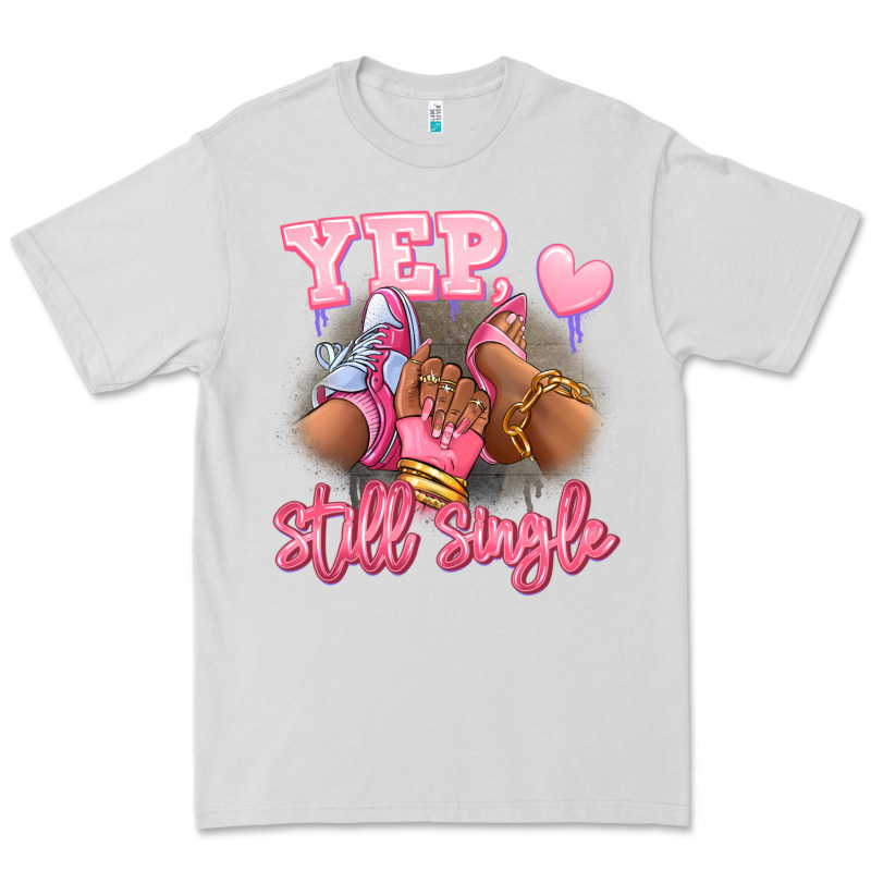 Yep Still Single Heels And Sneakers Afro Girl Premium Tee by RanaPortraitStore | Teevron