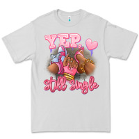 Dove Grey Yep still single heels and sneakers afro girl Premium Tee - RanaPortraitStore