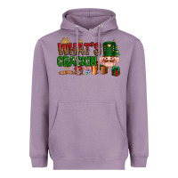 Lavender What's crackin Christmas Heavyweight Hoodie - NancyCooperArtShop