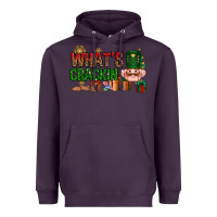 Plum What's crackin Christmas Heavyweight Hoodie - NancyCooperArtShop