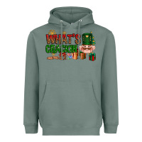 Sage What's crackin Christmas Heavyweight Hoodie - NancyCooperArtShop