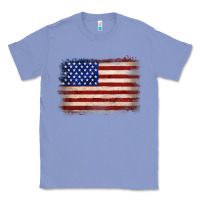 Colony Blue American flag Classic Tee - JahusDesignShop
