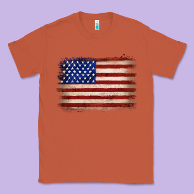 American Flag Classic Tee Designed By Jahusdesignshop