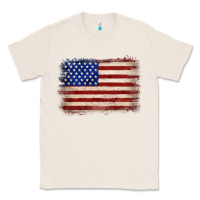 Natural American flag Classic Tee - JahusDesignShop