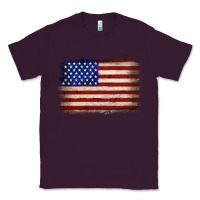 Plum American flag Classic Tee - JahusDesignShop
