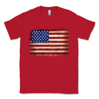 Red American flag Classic Tee - JahusDesignShop