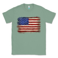 Sage American flag Classic Tee - JahusDesignShop