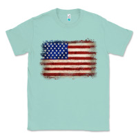 Seafoam American flag Classic Tee - JahusDesignShop